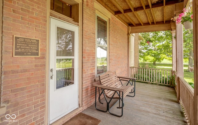 9665 N County Rd 250 E, Frankfort, IN 46041 - view of porch