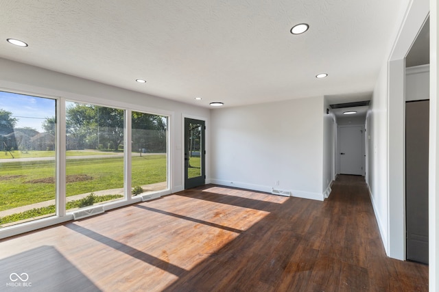 4622 S Franklin Rd, Indianapolis, IN 46239 - empty room featuring dark wood-style floors and recessed lighting