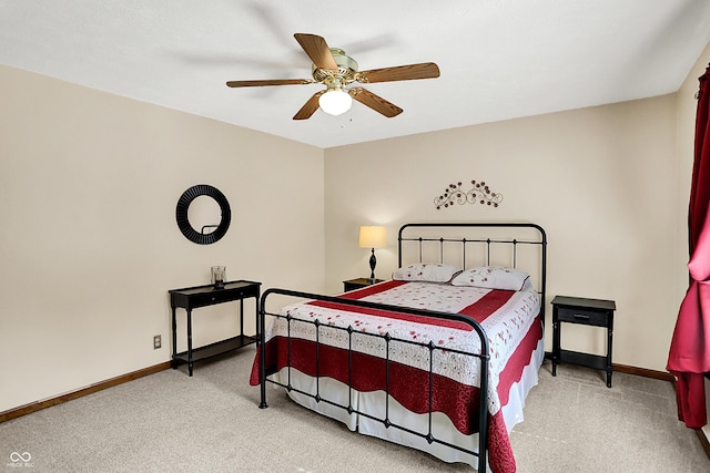 8413 Slippery Elm Ct, Indianapolis, IN 46227 - bedroom with carpet and ceiling fan