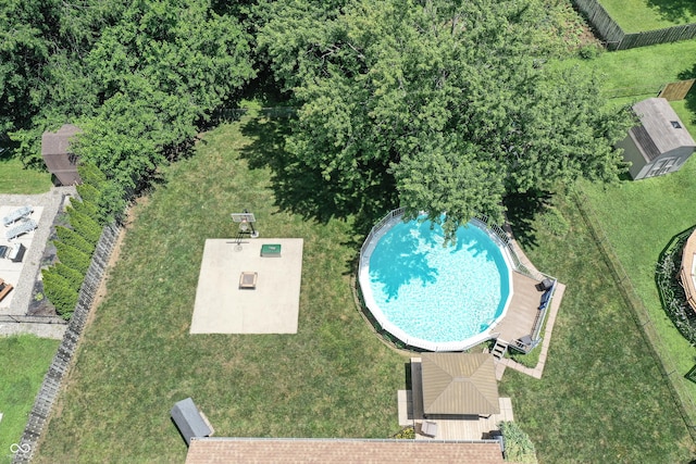 8413 Slippery Elm Ct, Indianapolis, IN 46227 - bird's eye view of a pool area