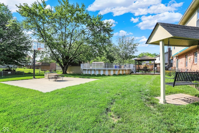 8413 Slippery Elm Ct, Indianapolis, IN 46227 - view of yard featuring a gazebo