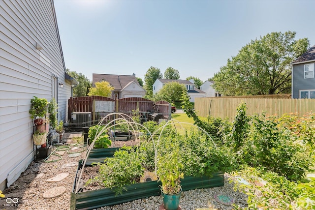 6136 Sandcherry Dr, Indianapolis, IN 46236 - view of yard featuring a vegetable garden and a residential view