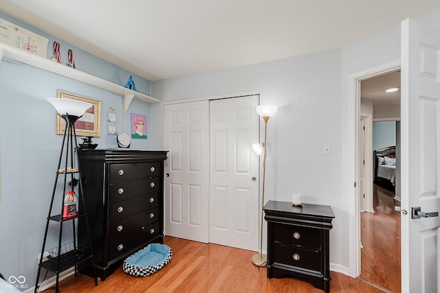 6136 Sandcherry Dr, Indianapolis, IN 46236 - bedroom with light wood-style flooring and a closet