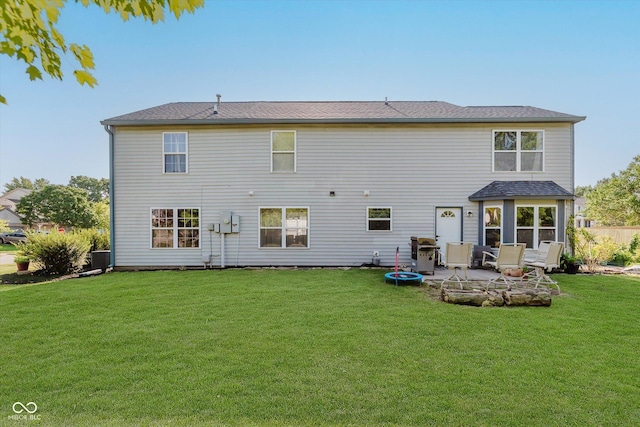 6136 Sandcherry Dr, Indianapolis, IN 46236 - rear view of house featuring a yard and a patio