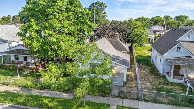1621 E Kelly St, Indianapolis, IN 46203 - aerial perspective of suburban area