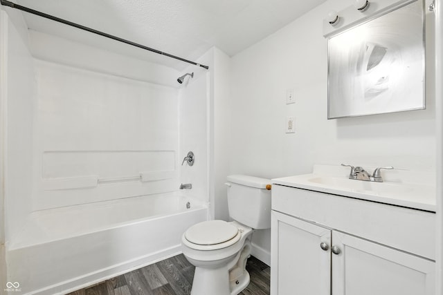 1621 E Kelly St, Indianapolis, IN 46203 - bathroom with vanity, wood finished floors, and bathtub / shower combination