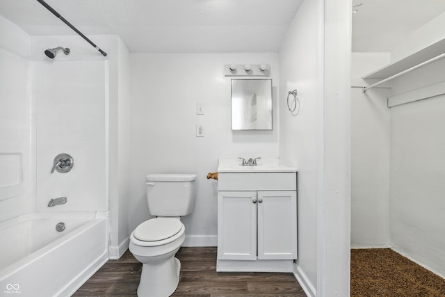 1621 E Kelly St, Indianapolis, IN 46203 - full bathroom featuring vanity, bathing tub / shower combination, and wood finished floors