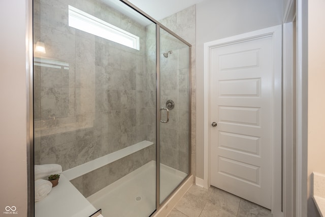20141 Willenhall Way, Westfield, IN 46074 - bathroom featuring a shower stall and tile patterned flooring