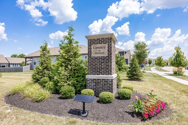 20141 Willenhall Way, Westfield, IN 46074 - exterior space with a lawn
