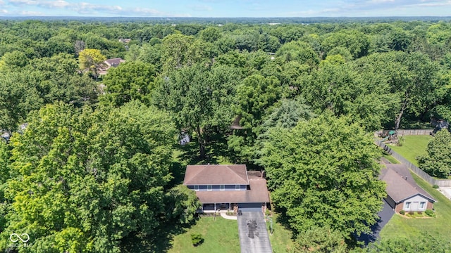 296 Summit Ridge Dr, Greenwood, IN 46142 - drone / aerial view of a forest