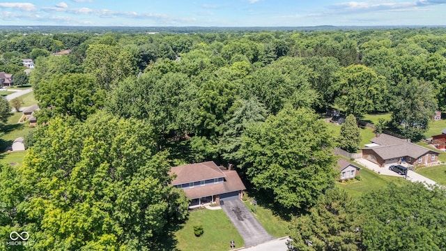 296 Summit Ridge Dr, Greenwood, IN 46142 - drone / aerial view of a heavily wooded area