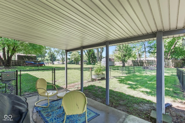 296 Summit Ridge Dr, Greenwood, IN 46142 - fenced backyard featuring a patio