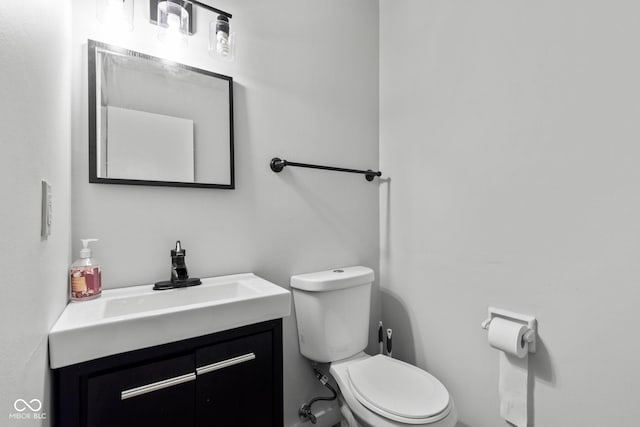 296 Summit Ridge Dr, Greenwood, IN 46142 - half bathroom with toilet and vanity