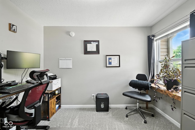 8147 Retreat Ln, Indianapolis, IN 46259 - carpeted office space featuring baseboards and a textured ceiling