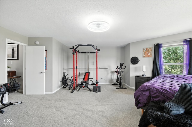 8147 Retreat Ln, Indianapolis, IN 46259 - carpeted bedroom with a textured ceiling