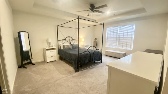 4081 Lotus St, Plainfield, IN 46168 - bedroom with a raised ceiling and light colored carpet