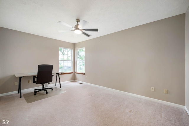 8365 Captain Dr, Avon, IN 46123 - office featuring carpet and ceiling fan