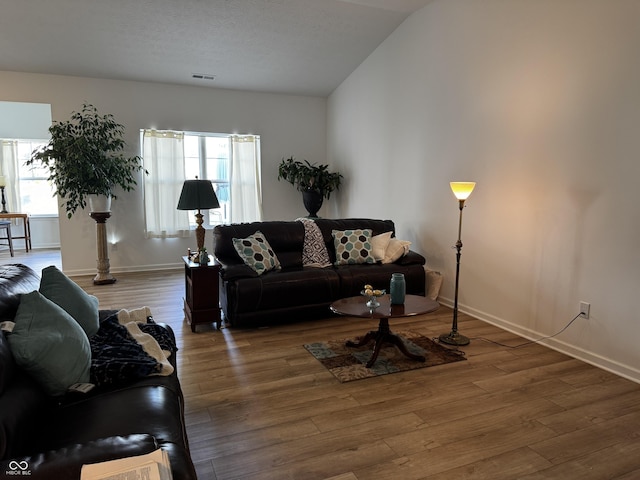 602 Tuscany Trl, Lapel, IN 46051 - living area with wood finished floors and lofted ceiling