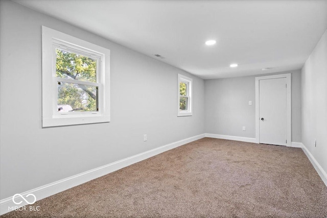 2813 S Monroe St, Muncie, IN 47302 - carpeted spare room with recessed lighting and baseboards