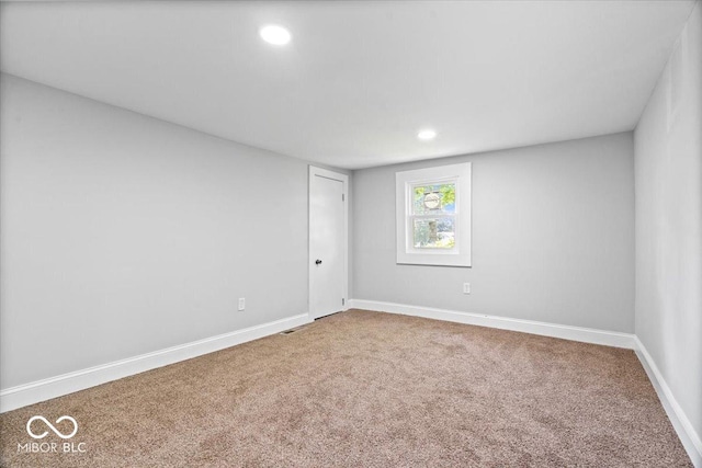 2813 S Monroe St, Muncie, IN 47302 - carpeted spare room with recessed lighting