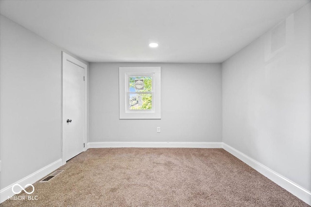 2813 S Monroe St, Muncie, IN 47302 - carpeted spare room with baseboards and recessed lighting