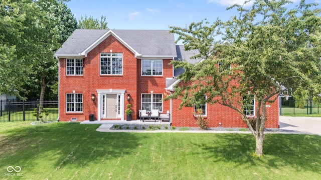5910 Hickory Woods Dr, Plainfield, IN 46168 - colonial inspired home with brick siding and roof with shingles