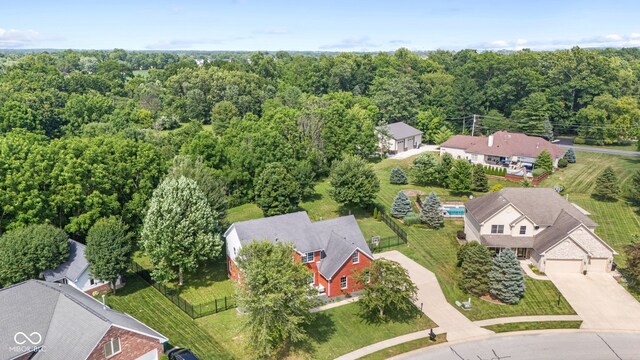 5910 Hickory Woods Dr, Plainfield, IN 46168 - aerial view of a heavily wooded area