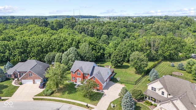 5910 Hickory Woods Dr, Plainfield, IN 46168 - aerial view of a heavily wooded area