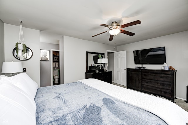 2206 Boston Ct Unit B, Indianapolis, IN 46228 - bedroom featuring a ceiling fan and carpet flooring