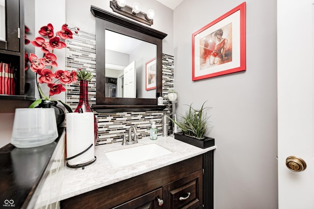 2206 Boston Ct Unit B, Indianapolis, IN 46228 - bathroom with vanity and backsplash
