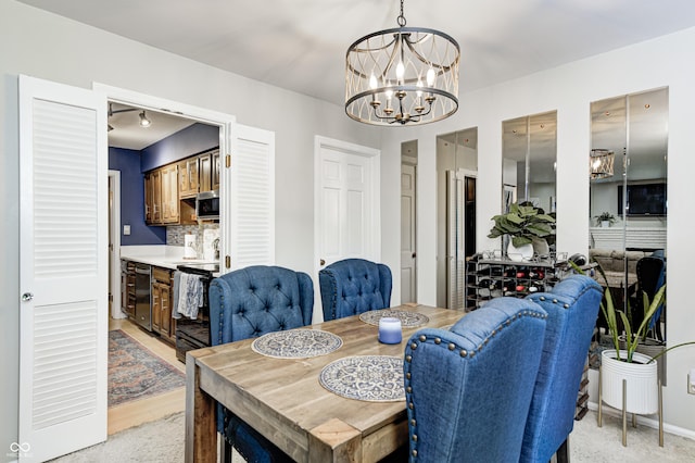 2206 Boston Ct Unit B, Indianapolis, IN 46228 - dining space featuring a chandelier