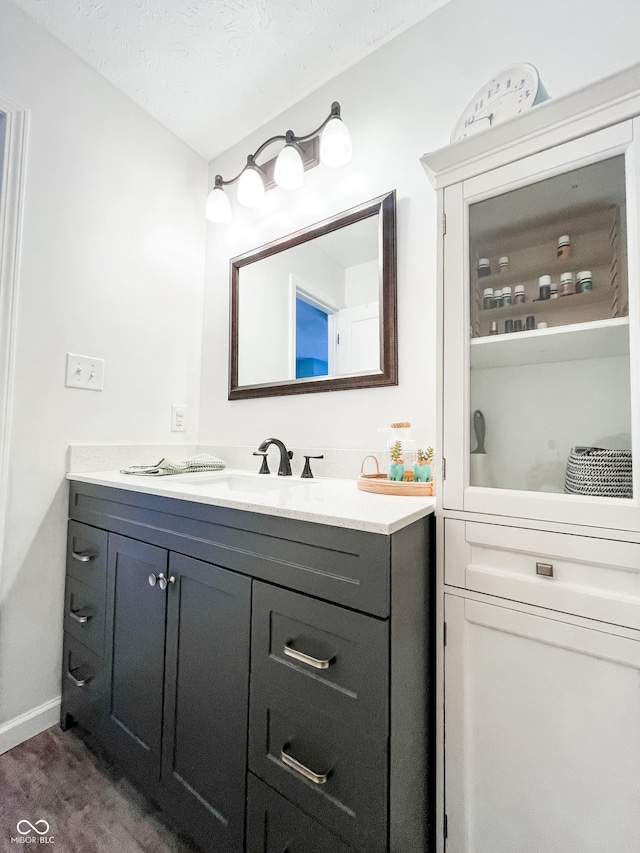 258 Center Ln, Crawfordsville, IN 47933 - bathroom featuring vanity and baseboards