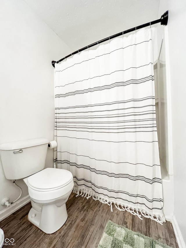258 Center Ln, Crawfordsville, IN 47933 - full bath featuring wood finished floors and toilet