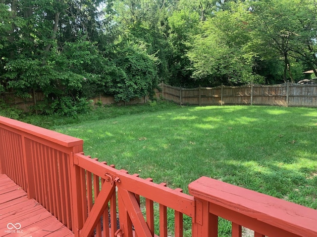 9532 Pinecreek Dr, Indianapolis, IN 46256 - view of fenced backyard