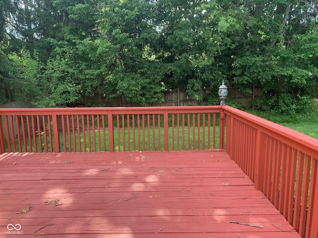 9532 Pinecreek Dr, Indianapolis, IN 46256 - view of wooden deck
