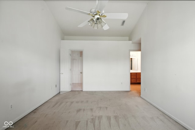 3096 Wildcat Ln, Indianapolis, IN 46203 - spare room featuring ceiling fan and light carpet