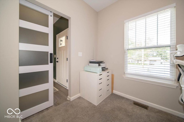 1615 N Blue Rd, Greenfield, IN 46140 - carpeted office with baseboards