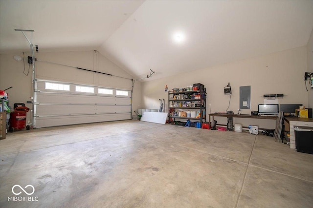 1615 N Blue Rd, Greenfield, IN 46140 - garage featuring electric panel