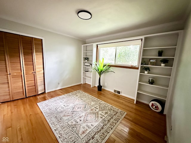6209 N Parker St, Indianapolis, IN 46220 - unfurnished office with ornamental molding and light wood-type flooring