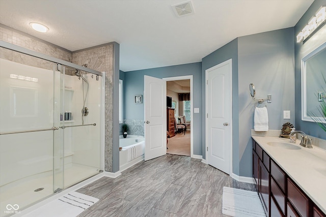 823 Colin Dr, Avon, IN 46123 - ensuite bathroom with a stall shower, a bath, and vanity