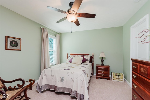 823 Colin Dr, Avon, IN 46123 - carpeted bedroom featuring baseboards and ceiling fan