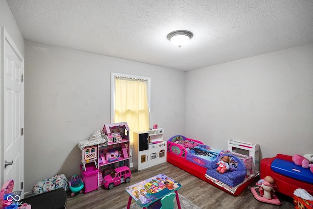 6020 E Smokey View Rd, Mooresville, IN 46158 - recreation room with wood finished floors and a textured ceiling