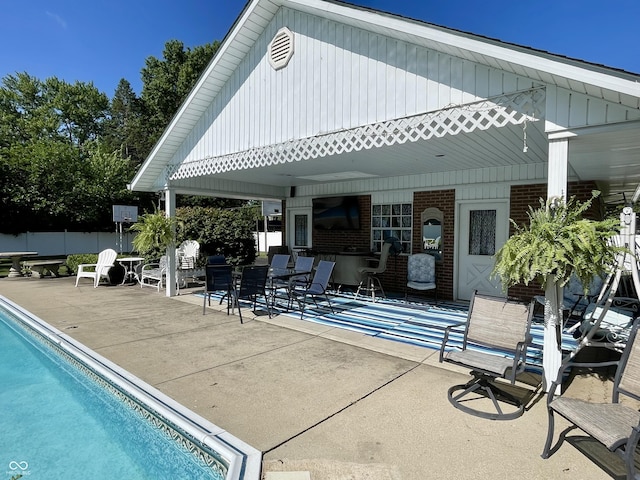 800 Walton Dr, Plainfield, IN 46168 - outdoor pool featuring a patio
