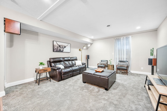 115 Jordan Rd, Indianapolis, IN 46217 - carpeted living area with recessed lighting