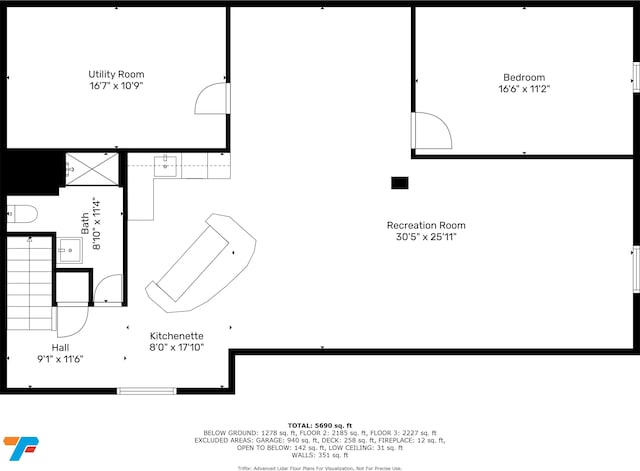 115 Jordan Rd, Indianapolis, IN 46217 - view of property floor plan