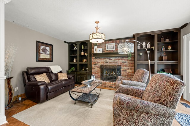 115 Jordan Rd, Indianapolis, IN 46217 - living area with a fireplace and baseboards