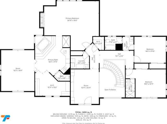 115 Jordan Rd, Indianapolis, IN 46217 - view of property floor plan