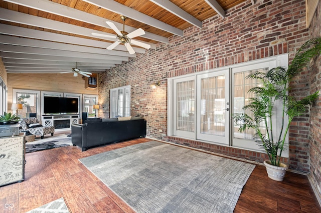 115 Jordan Rd, Indianapolis, IN 46217 - view of patio / terrace with a ceiling fan and outdoor lounge area