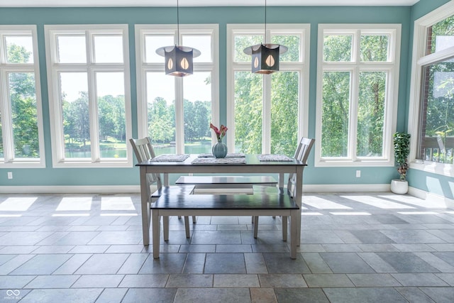 13299 W Wildflower Dr, Columbus, IN 47201 - sunroom with baseboards