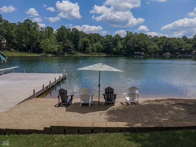 13299 W Wildflower Dr, Columbus, IN 47201 - dock area with a water view